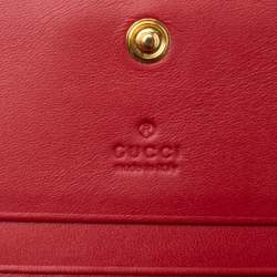 Gucci Beige GG Supreme Canvas Mystic Cat Compact Wallet