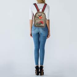 Forord Sammensætning madlavning Gucci Beige GG Supreme Canvas and Leather Limited Edition Embroidered  Backpack Gucci | TLC
