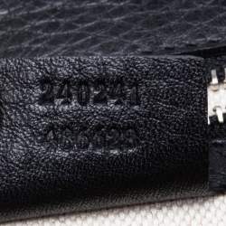 Pre Owned Gucci Black Leather New Bamboo Tassel Top Handle Bag