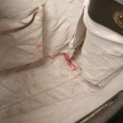 Pre Owned Gucci Dark Grey Guccissima Patent Leather Large Emily Chain Shoulder Bag