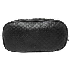 Pre Owned Gucci Black Microguccissima Leather Mini Dome Bag