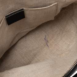 Pre Owned Gucci Black Microguccissima Leather Mini Dome Bag