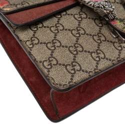 Pre Owned Gucci Multicolor GG Supreme Blooms Canvas and Suede Mini Dionysus Shoulder Bag
