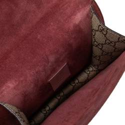 Pre Owned Gucci Multicolor GG Supreme Blooms Canvas and Suede Mini Dionysus Shoulder Bag