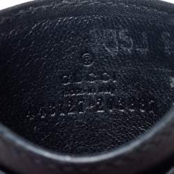 مملوكة مسبقًا Gucci Black Chevron Leather GG Marmont Card Holder