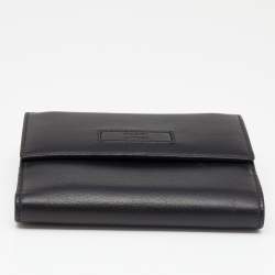 مملوكة مسبقًا محفظة مضغوطة غوتشي جلد أسود