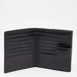 مملوكة مسبقًا محفظة مضغوطة غوتشي جلد أسود