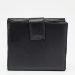 مملوكة مسبقًا محفظة مضغوطة غوتشي جلد أسود