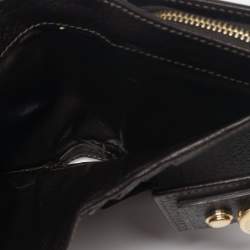 Gucci Beige/Brown GG Canvas and Leather Abbey D Ring Compact Wallet