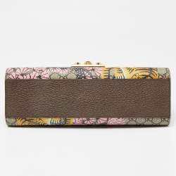 Gucci Multicolor GG Supreme Bengal Canvas and Leather Medium Padlock Shoulder Bag