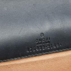 Pre Owned حقيبة كروس غوتشي سوبر ميني ديونسوس جلد وقطيفة أسود