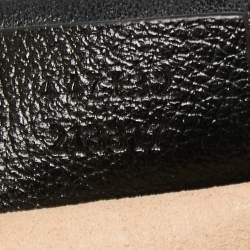 مملوكة مسبقًا حقيبة كتف غوتشي مارمونت كانفاس جي جي أسود/بيج صغيرة