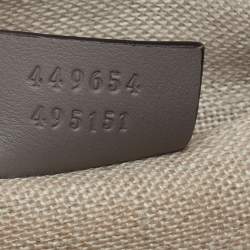 Pre Owned Gucci Grey Microguccissima Leather Mini Dome Satchel
