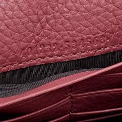 Pre Owned محفظة غوتشي جي جي مارمونت جلد وردي بسلسلة