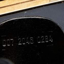 Pre Owned حقيبة يد توتس غوتشي فيتندج سويدي أسود بإطار