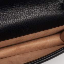 Pre Owned Gucci Black Leather Super Mini Dionysus Shoulder Bag