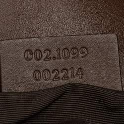 Pre Owned Gucci Light Pink/Brown GG Canvas And Leather Mini Bucket Bag
