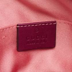 Pre Owned حقيبة حزام غوتشي GG مارمونت قطيفة ماتيلاس بنفسجي