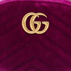 حقيبة حزام غوتشي GG مارمونت قطيفة ماتيلاس بنفسجي