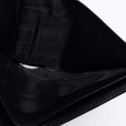 Gucci Black GG Canvas and Leather French Wallet
