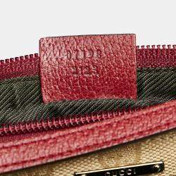 Pre Owned Gucci Beige GG Canvas Boat Baguette