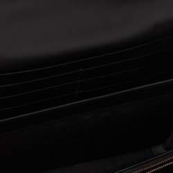 مملوكة مسبقًا Gucci Black Matelassé Velvet GG Marmont Wallet On Chain