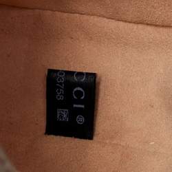 Pre Owned Gucci Brown GG Supreme Canvas and Leather Mini Ophidia Round Bag