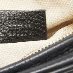 Pre Owned Gucci Black Leather Mini Soho Disco Chain Crossbody Bag