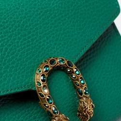 Pre Owned محفظة بسلسلة غوتشى دينسيوس جلد اخضر