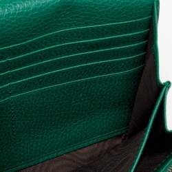 Pre Owned محفظة بسلسلة غوتشى دينسيوس جلد اخضر