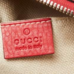 Pre Owned حقيبة كروس غوتشي سوهو ديسكو جلد أحمر 