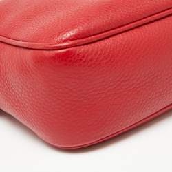 Pre Owned حقيبة كروس غوتشي سوهو ديسكو جلد أحمر 