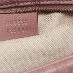 Pre Owned حقيبة كروس غوتشي صنشاين ديسكو جلد ميكروغوسيشيما وردي