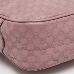 Pre Owned حقيبة كروس غوتشي صنشاين ديسكو جلد ميكروغوسيشيما وردي