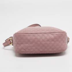 Pre Owned حقيبة كروس غوتشي صنشاين ديسكو جلد ميكروغوسيشيما وردي