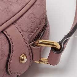 Pre Owned حقيبة كروس غوتشي صنشاين ديسكو جلد ميكروغوسيشيما وردي