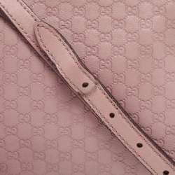 Pre Owned حقيبة كروس غوتشي صنشاين ديسكو جلد ميكروغوسيشيما وردي