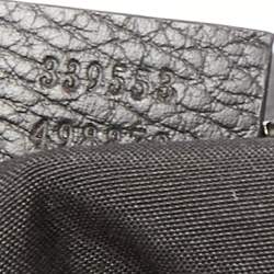 Pre Owned Gucci Grey/Black GG Canvas and Leather Hobo