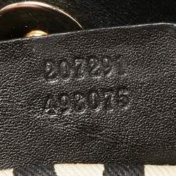 Pre Owned Gucci Black Guccissima Leather Medium Babouska Tote