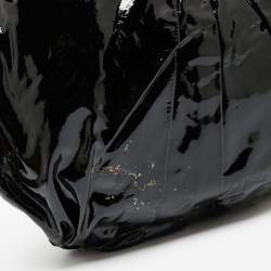 مملوكة مسبقًا Gucci Black Patent Leather Large Hysteria Tote