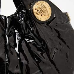 مملوكة مسبقًا Gucci Black Patent Leather Large Hysteria Tote