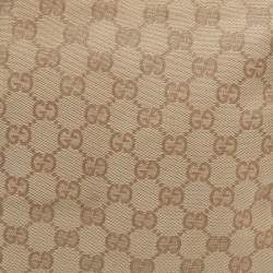 Gucci Beige/Gold GG Canvas Jolicoeur Charms Messenger Bag