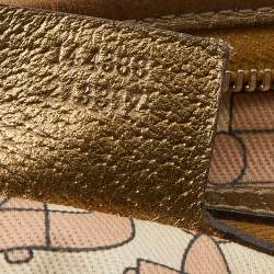 Gucci Beige/Gold GG Canvas Jolicoeur Charms Messenger Bag