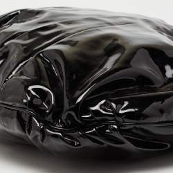 مملوكة مسبقًا Gucci Black Patent Leather Large Hysteria Hobo