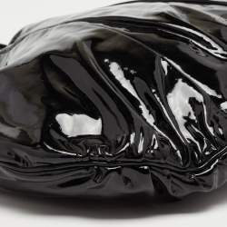 مملوكة مسبقًا Gucci Black Patent Leather Large Hysteria Hobo