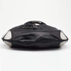 مملوكة مسبقًا حقيبة هوبو غوتشي بابوسكا إندي جلد سوداء كبيرة