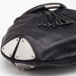 مملوكة مسبقًا حقيبة هوبو غوتشي بابوسكا إندي جلد سوداء كبيرة