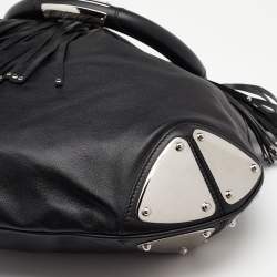 مملوكة مسبقًا حقيبة هوبو غوتشي بابوسكا إندي جلد سوداء كبيرة