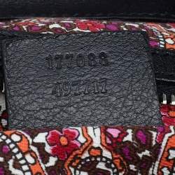 مملوكة مسبقًا حقيبة هوبو غوتشي بابوسكا إندي جلد سوداء كبيرة