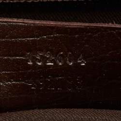 Gucci Brown/Beige GG Supreme Canvas and Leather Web Business Briefcase